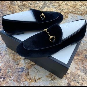 Gucci Women’s velvet Maha kid Jordaan loafers